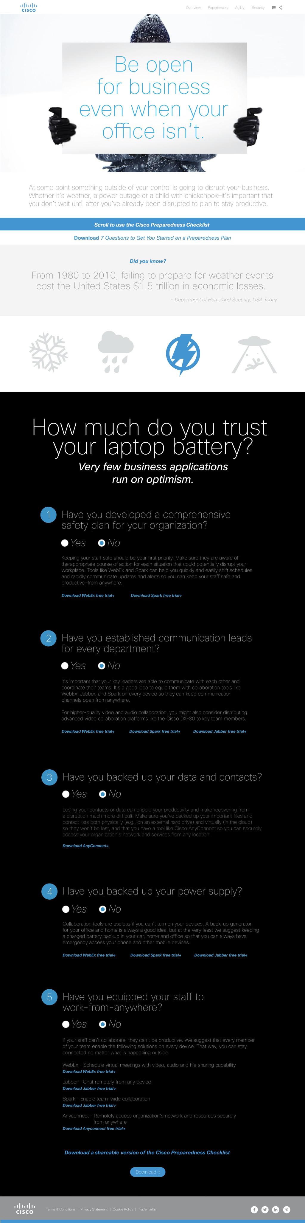 current_events_page_portfolio-03 Cisco Weather Landing Page power outage theme